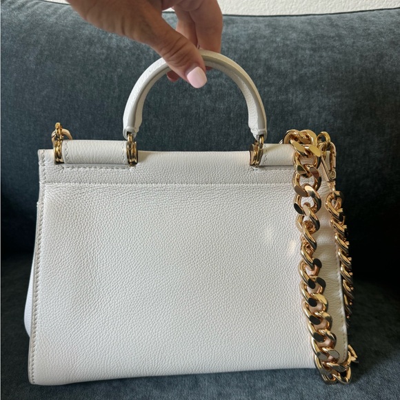 Dolce & Gabbana Miss Sicily Satchel Bag . White. - Picture 6 of 10